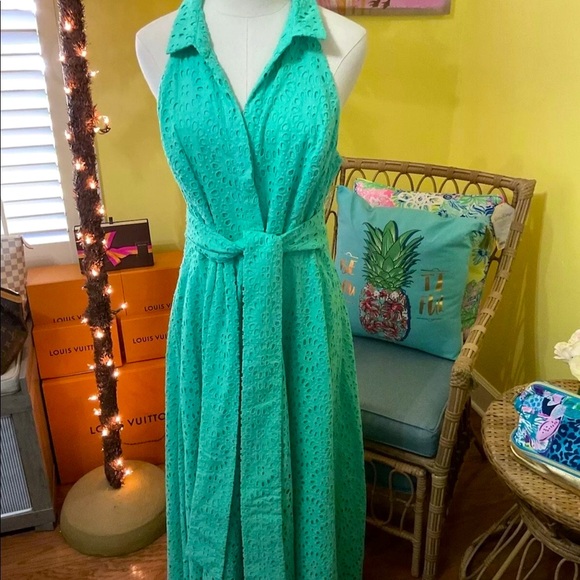 Lilly Pulitzer NWT Chrisella MIDI Shirtdress Beach Paradise Size 4,8 - Picture 5 of 13